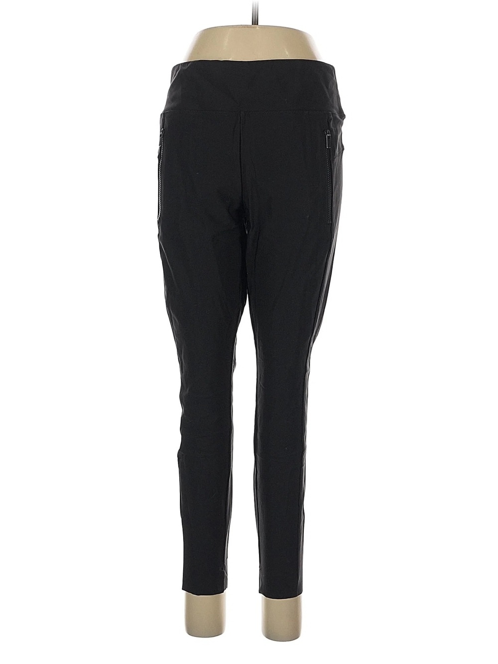 Athleta Size Large Black Stretch Pant with Zipper Pockets